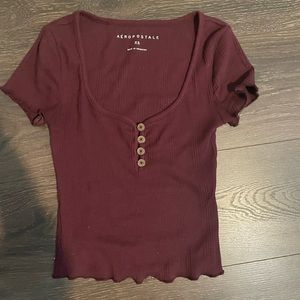 Aeropostale Magenta Crop Top
